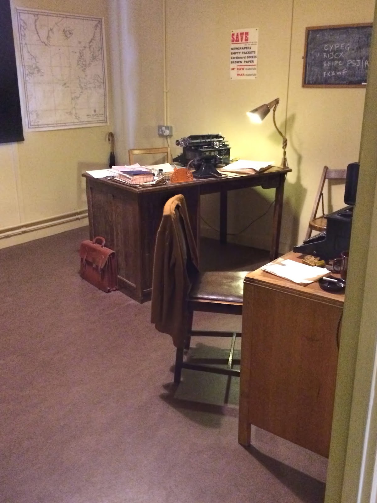 Turing's Desk in Hut 8, Bletchley Park